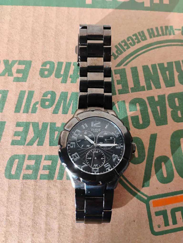 Guess Men's Black Watch