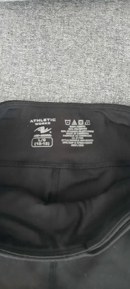 Athletic Works Black Shorts - Size L (10-12) image indicator(2)
