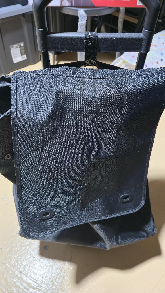 Black Folding Shopping Cart