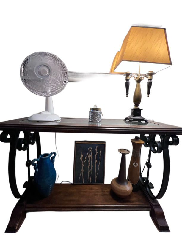 Console Table with Metal Accents - photo 2