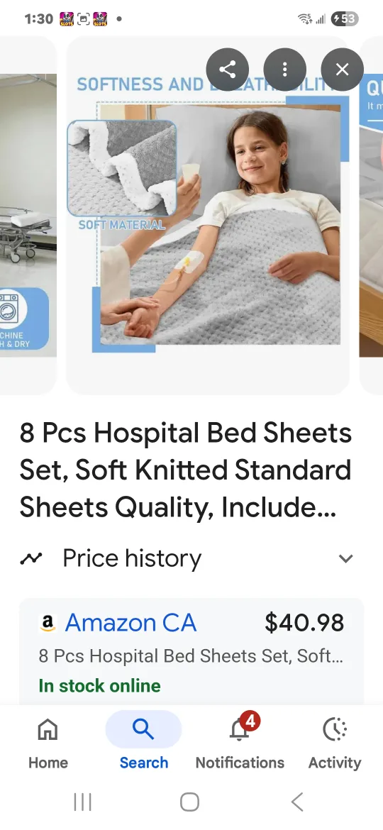 8 Pcs Hospital Bed Sheets Set - New image indicator(5)