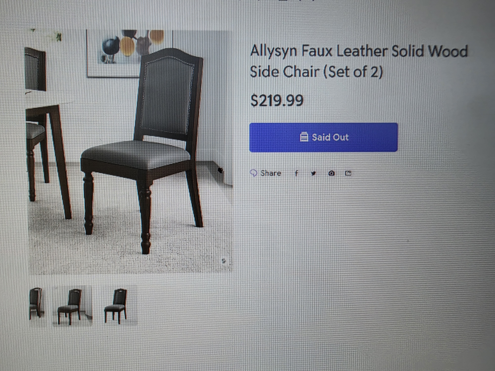 Allysyn Faux Leather Side Chair (Set of 2)