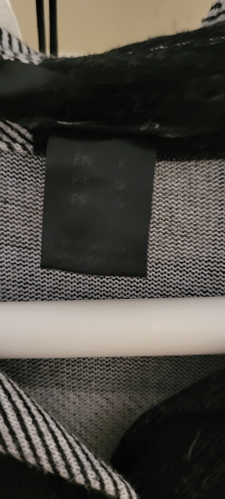 Black & White Plaid Flannel - Size L - photo 2