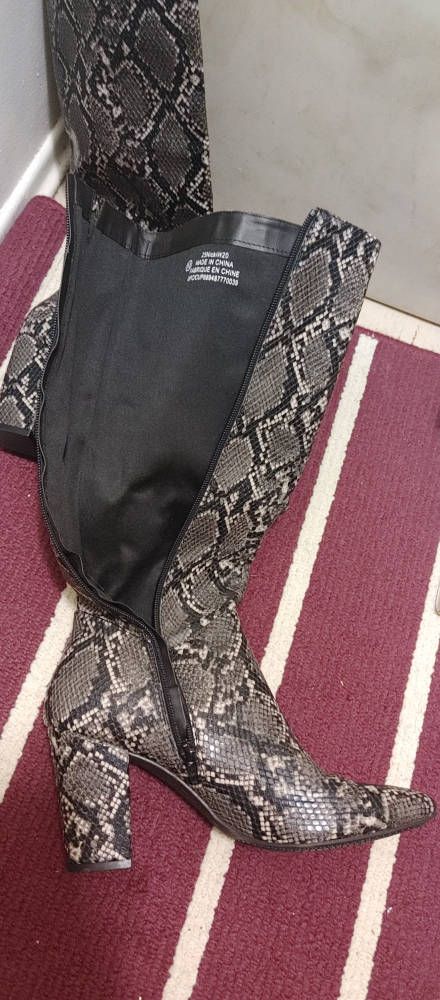 Jessica Simpson Snakeskin Knee High Boots Size 9 - photo 2
