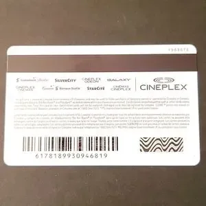 Cineplex $75 Giftcard thumbnail