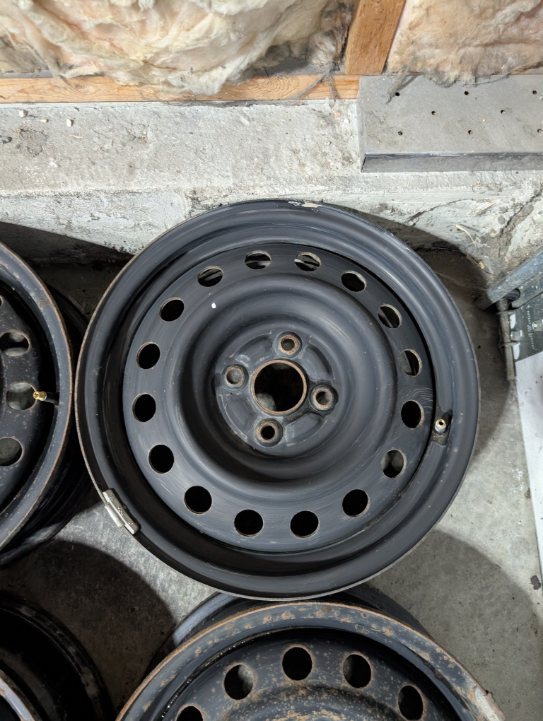 (4)-15 Inch Steel Rims 4x100 - photo 5