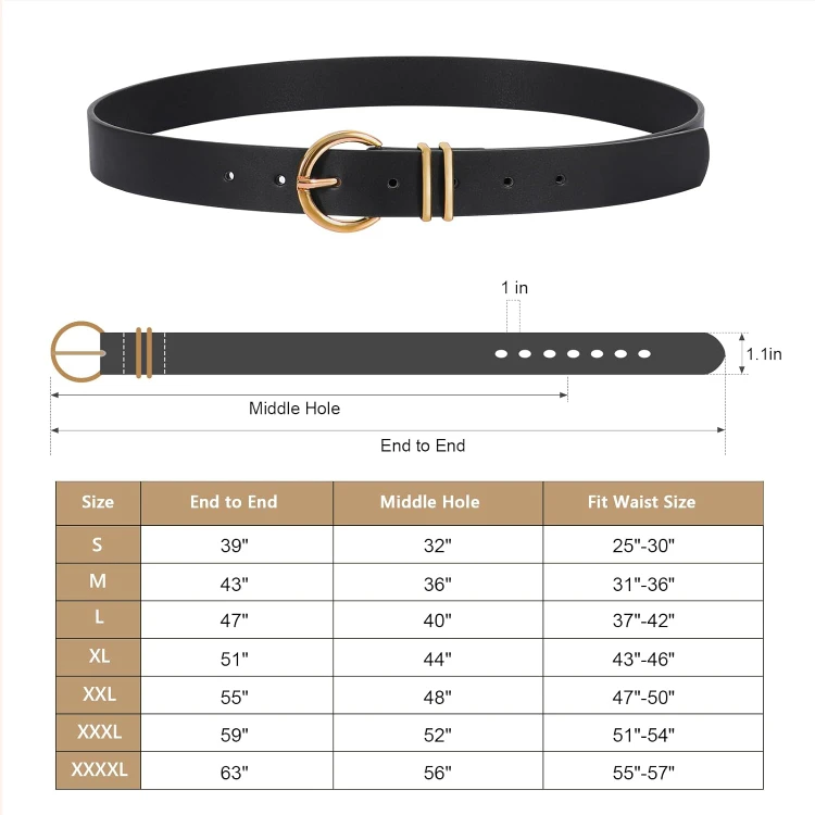 Vemrelli Leather Belt - Black & Brown, Size S - photo 4
