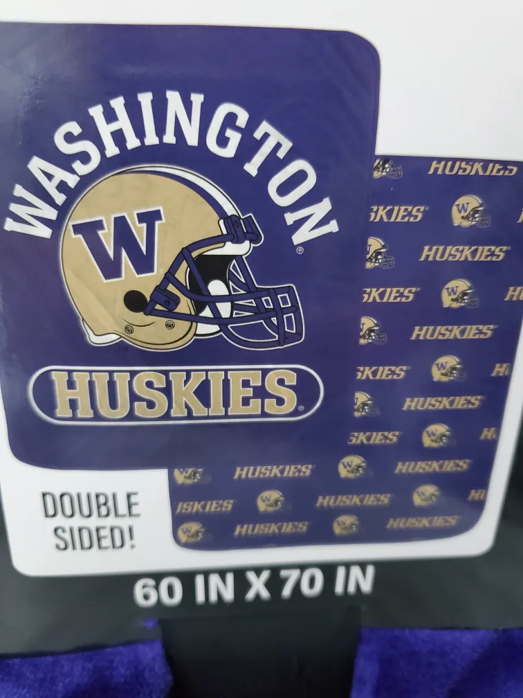 Washington Huskies Throw Blanket & Tumbler Gift Set - NEW image indicator(3)