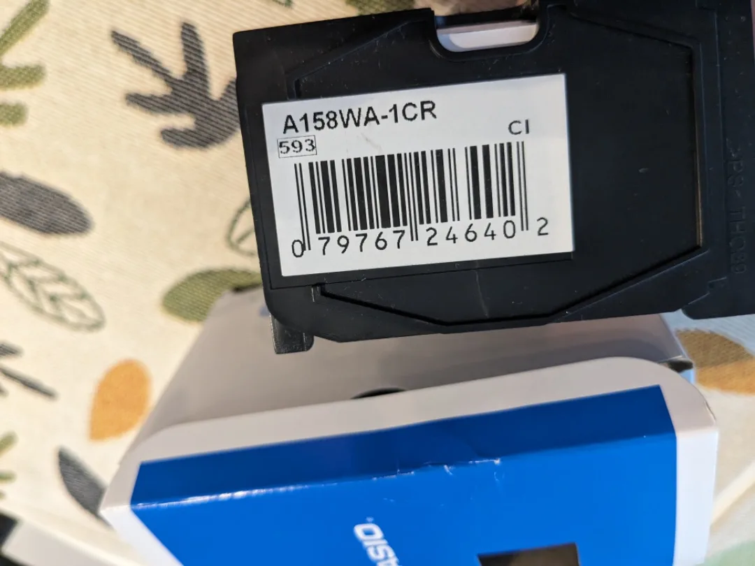 BRAND NEW CASIO men's watch A158WA-1 image indicator(5)