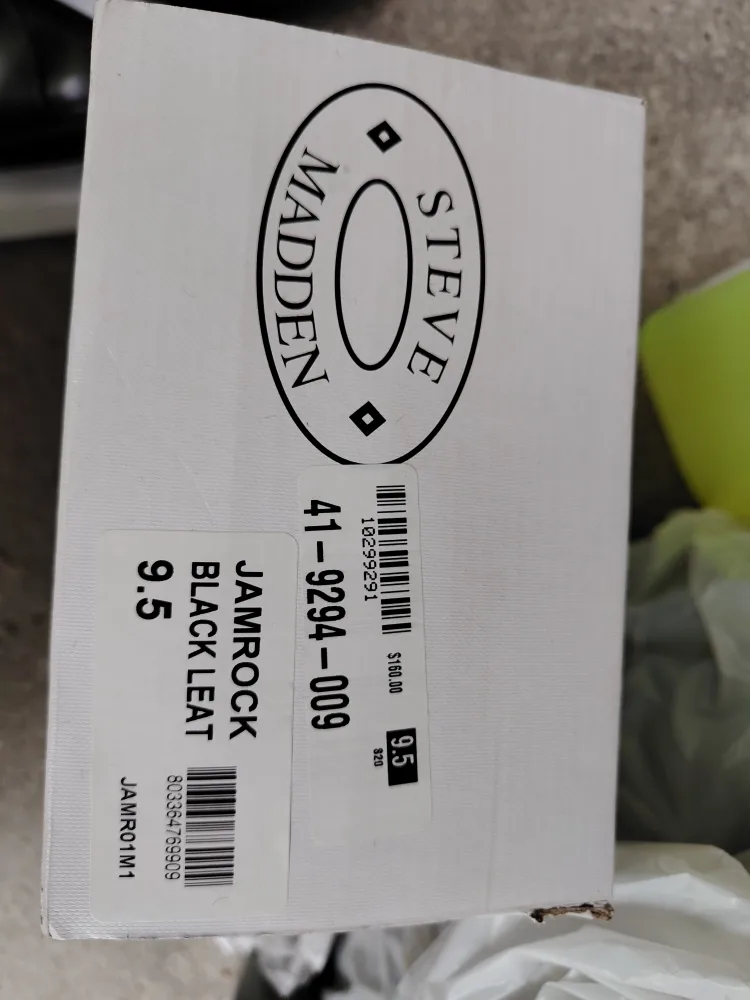 Steve Madden Jamrock Black Leat Shoes - Size 9.5 image indicator(3)