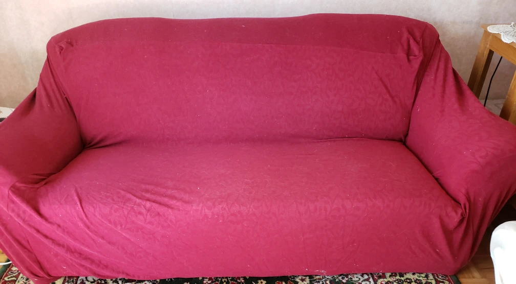 Surefit Sofa Slipcover, Red for 3 seat sofa - photo 3