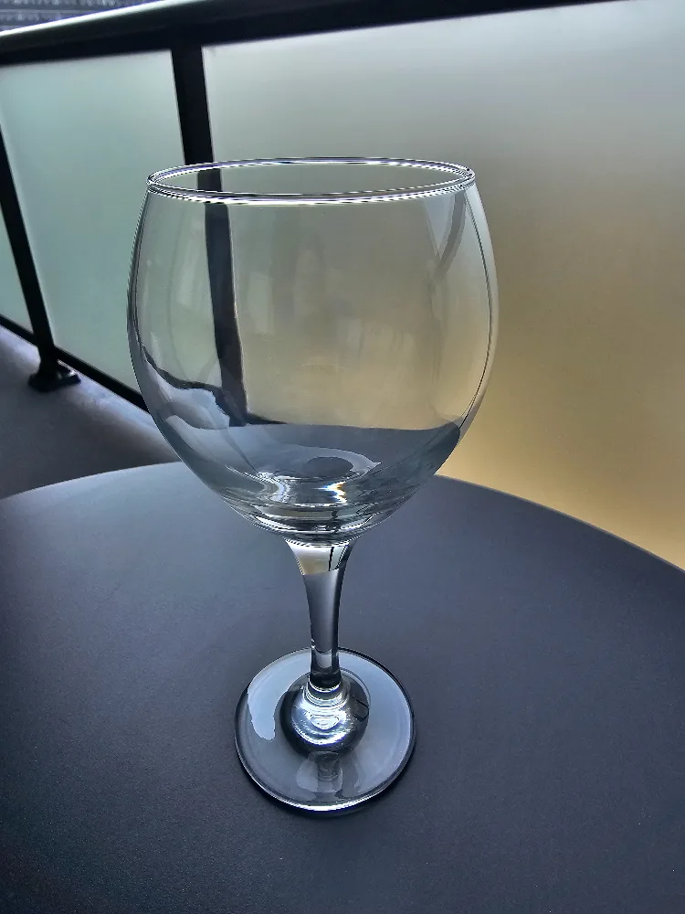 Round Wine Glass with Thick Stem 🧡 thumbnail