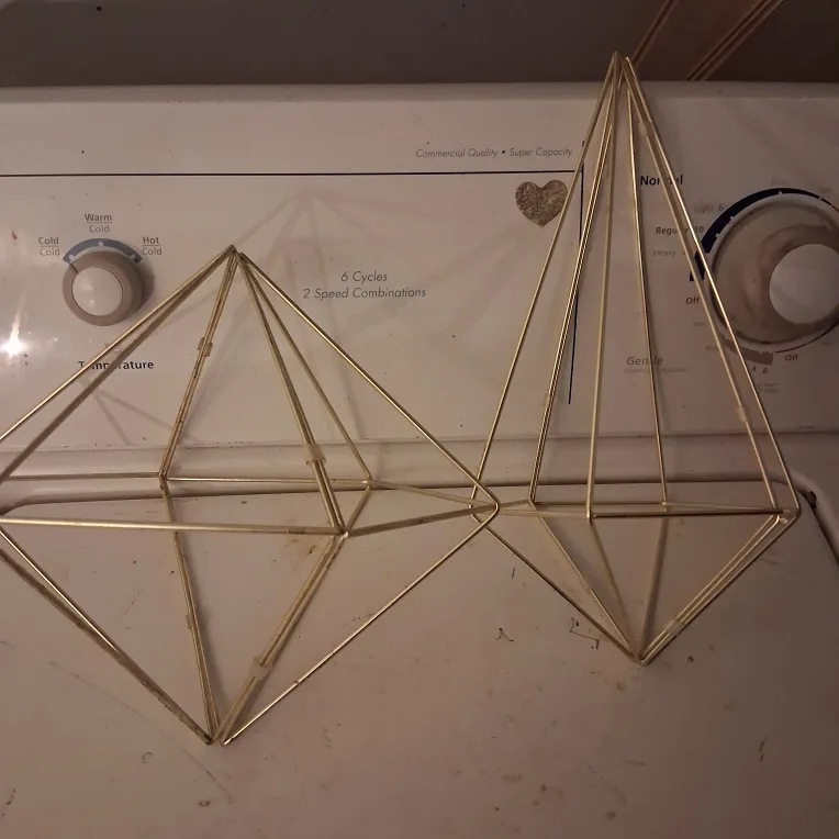 Gold Geometric Hanging Decor thumbnail