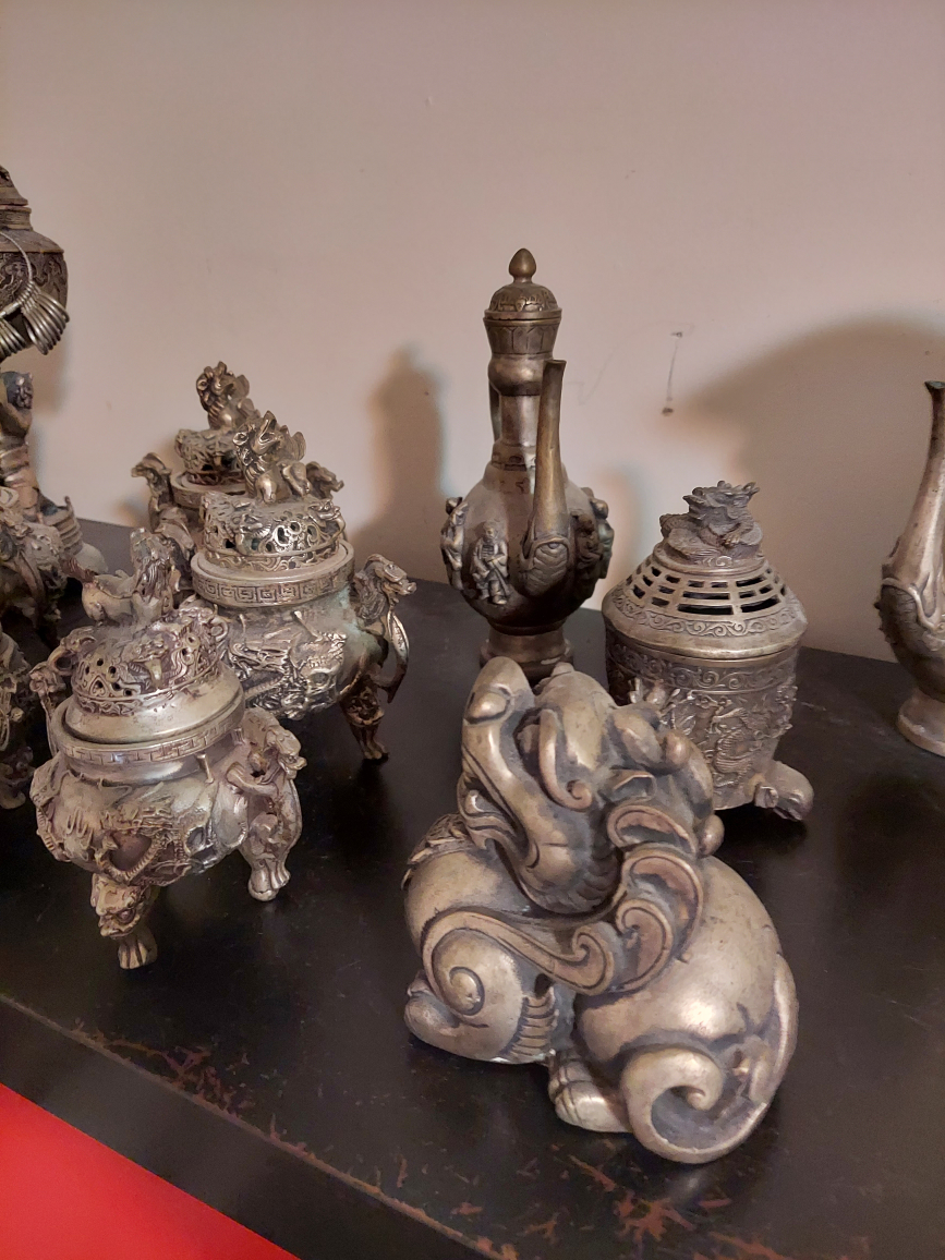 Antique Hendmade Silver Teapot & Burners - photo 4