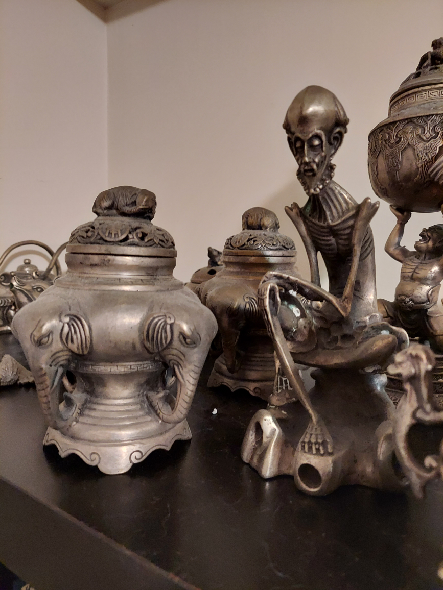 Antique Hendmade Silver Teapot & Burners - photo 5