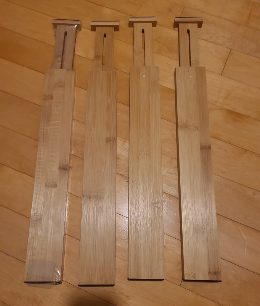 4x Bamboo Expandable Drawer Dividers 🧡 thumbnail