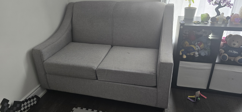 Grey Loveseat Sofa
