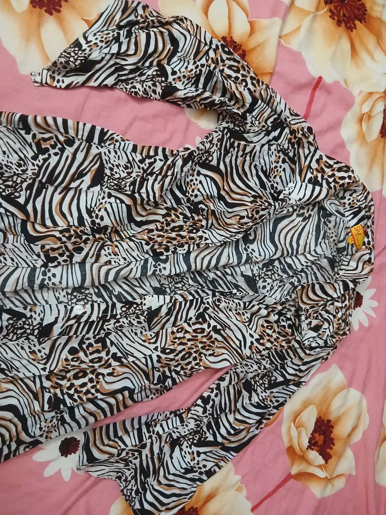 Animal Print Shirt Dress thumbnail