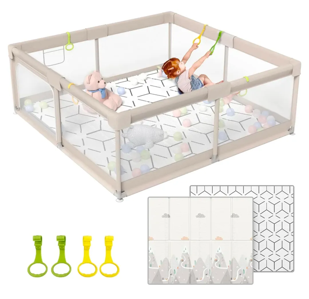 ZEEBABA Baby Playpen with Mat image indicator(6)