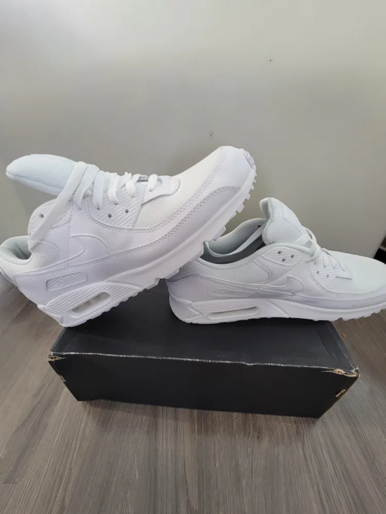 Nike Air Max 90 Triple White US 12 image indicator(2)