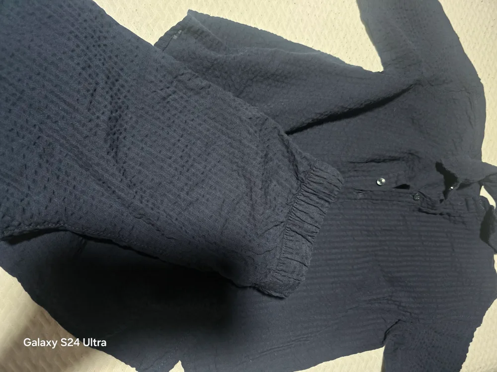 H&M Kids Navy Blue Shirt & Pants Set (Size 7-8A) thumbnail