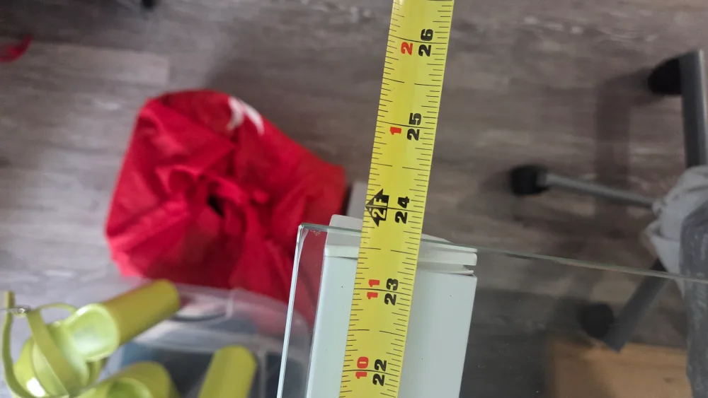 White Glass Top Desk - 47"x24"x31" image indicator(3)