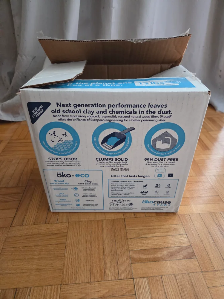Ökocat Natural Wood Clumping Cat Litter image indicator(2)