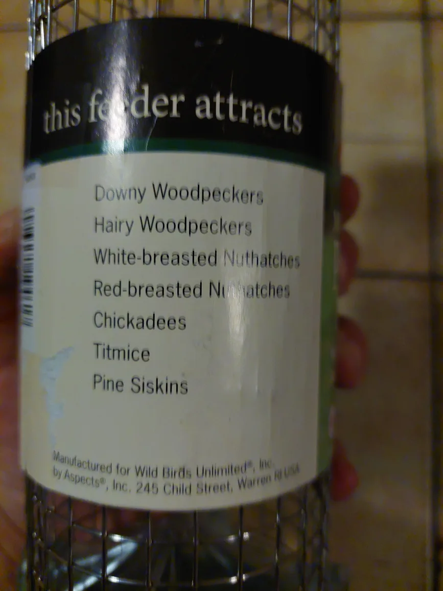 Wild Birds Unlimited 'QuickClean' Mesh Peanut Feeder (10.5 inch) image indicator(3)