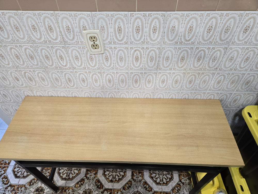 Simple Desk with Black Frame