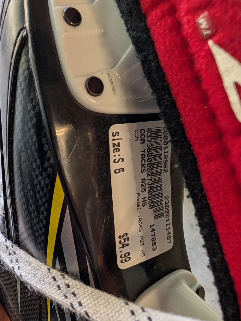 CCM Tacks A25 HS Ice Skates - Size S 6 - photo 2