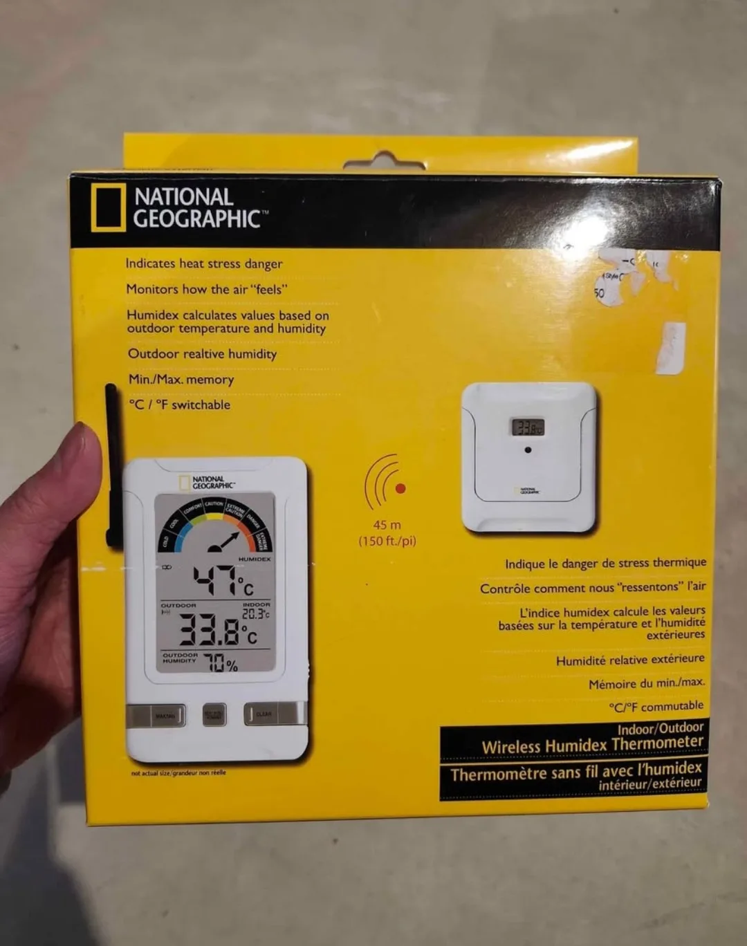 National Geographic Wireless Humidex Thermometer thumbnail