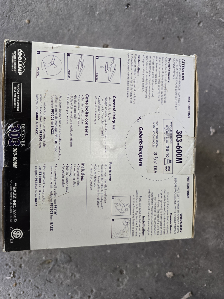 BAZZ Designer 303-600M Recessed LightsNew  Cyber clean out - photo 2