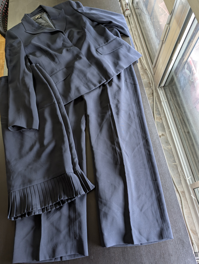 Kasper Navy Blue Skirt Suit Size 10
