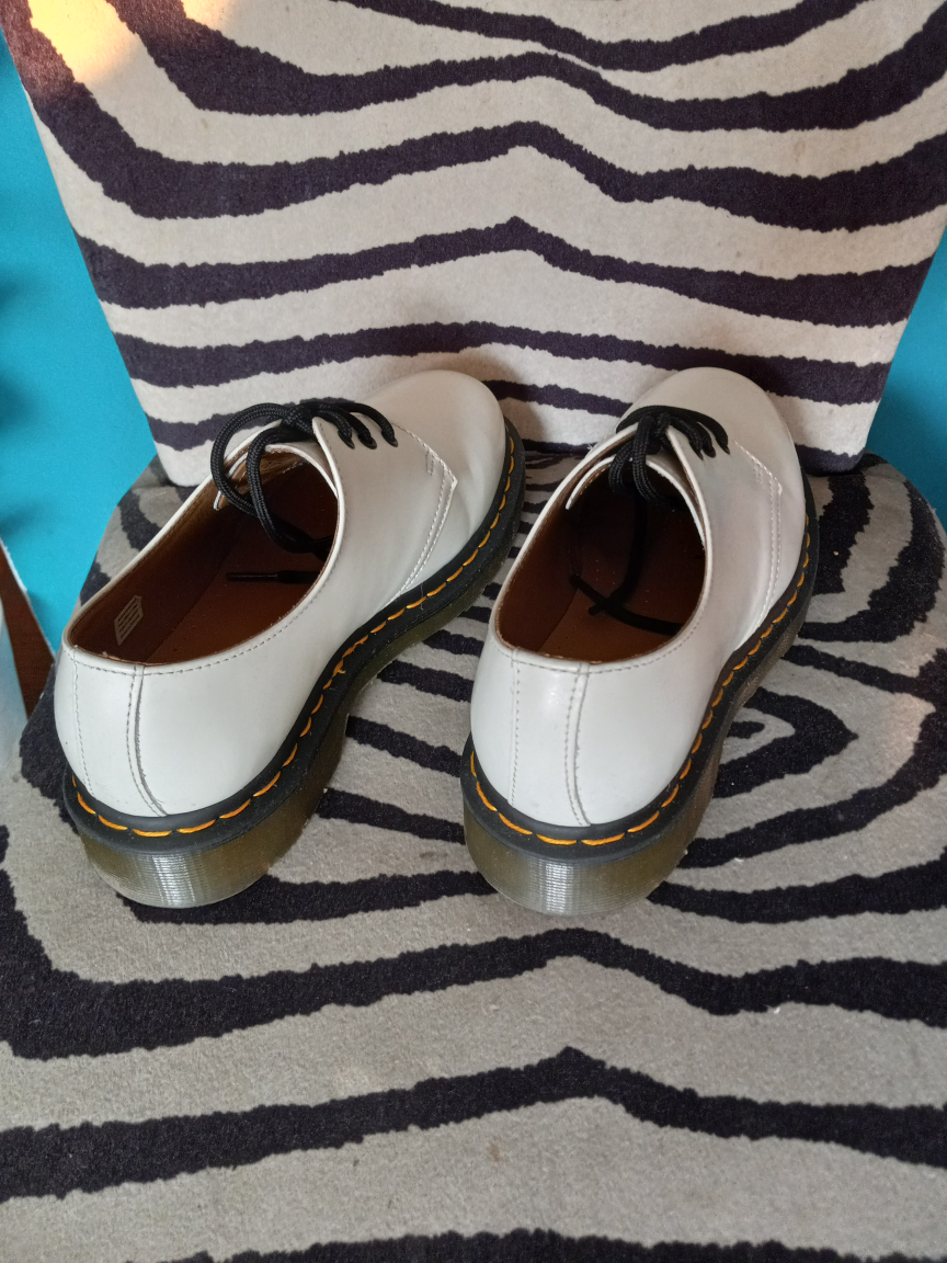 Dr. Martens 1461 White Smooth Leather Oxford Shoes - photo 2