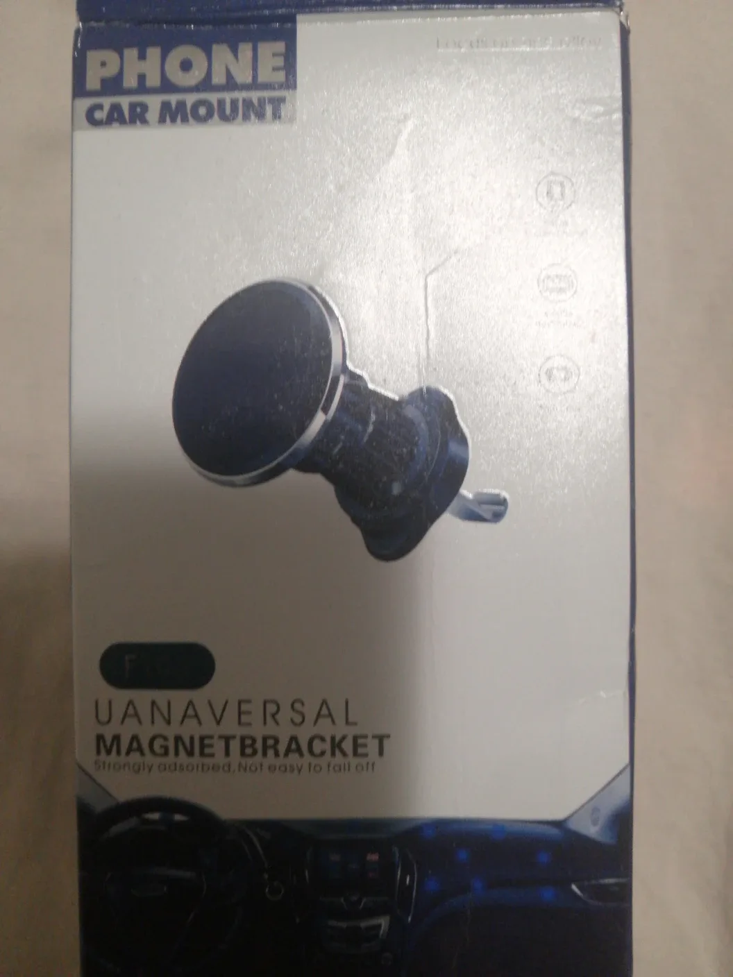 Universal Magnet Bracket Phone Car Mount - Black image indicator(3)