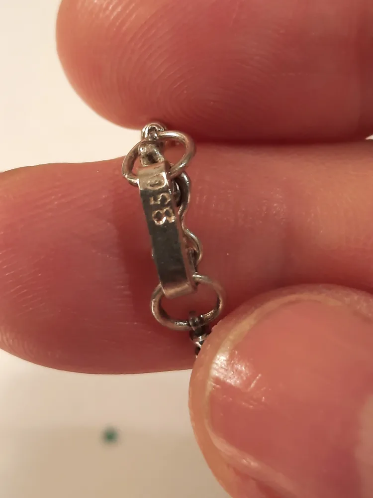 925 silver pendant and chain image indicator(5)