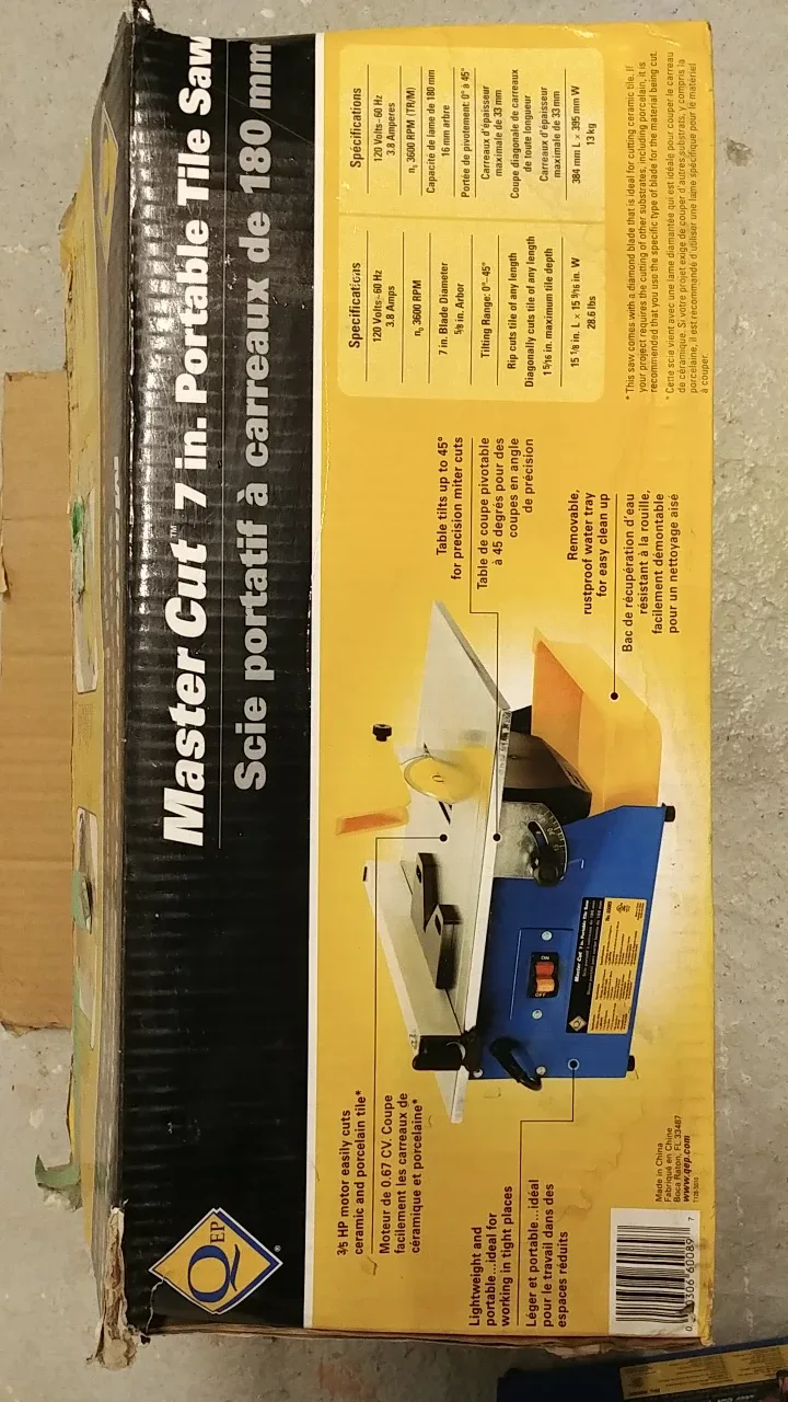 Master Cut 7-in Portable Tile Saw thumbnail