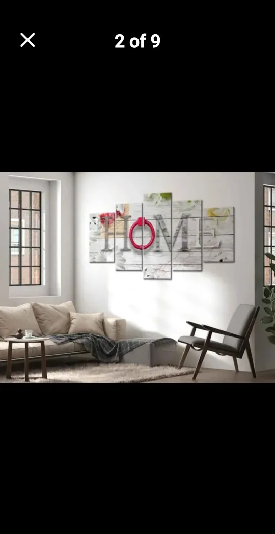 5-Panel Canvas Wall Art, 80"x40" image indicator(2)