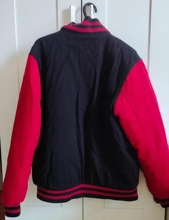 CSG Varsity Jacket - Black & Red, Size L image indicator(2)