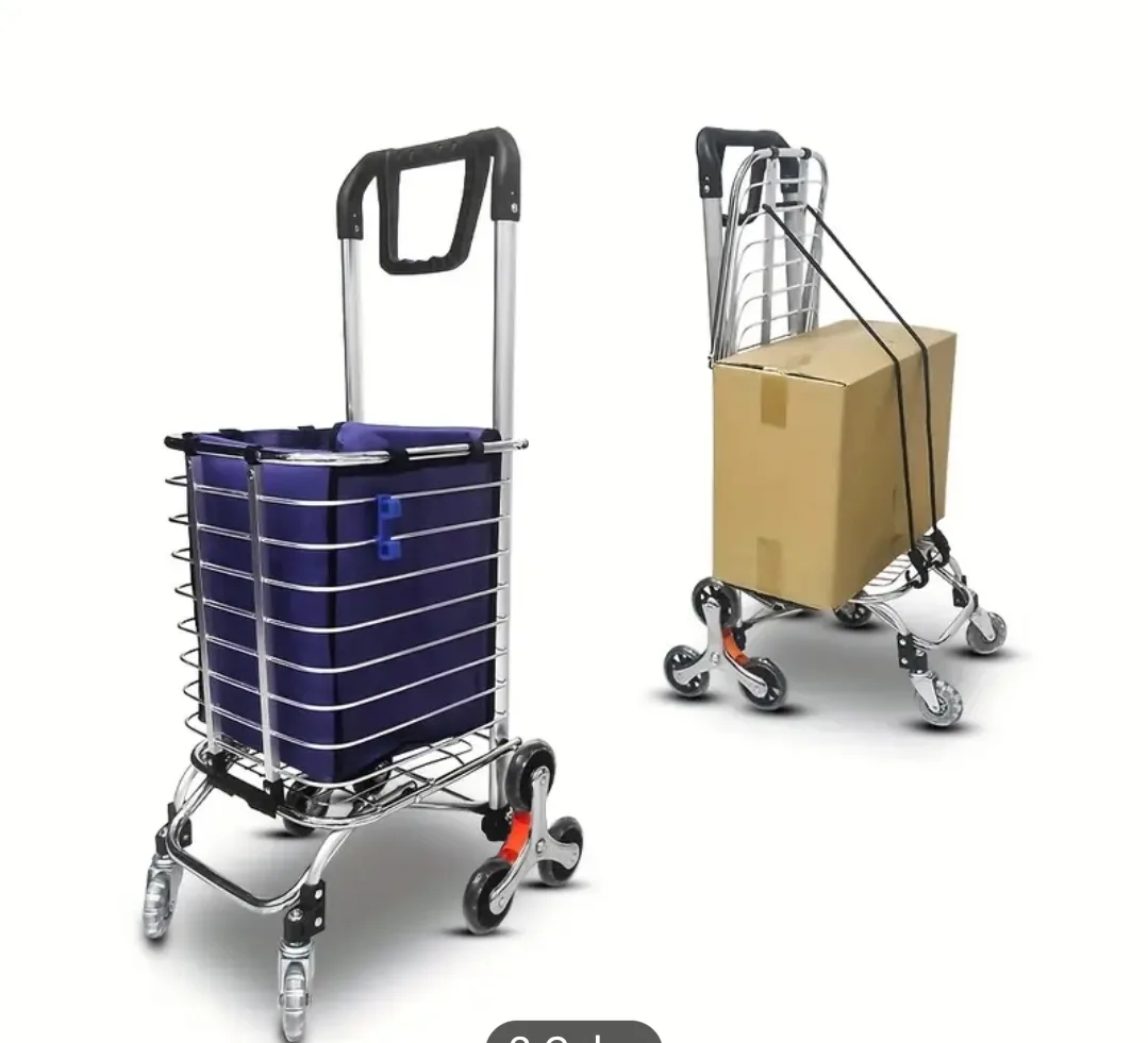 Multi-Functional Shopping Cart with 8 Wheels