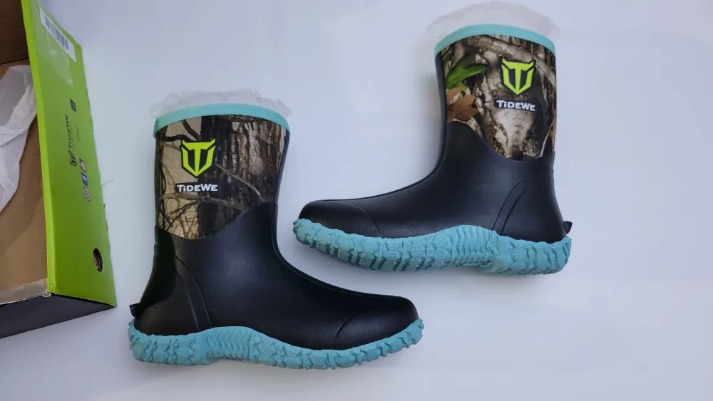 TIDEWE Women's Rubber Boots Size 10 – Next Camo G2 Waterproof image indicator(3)