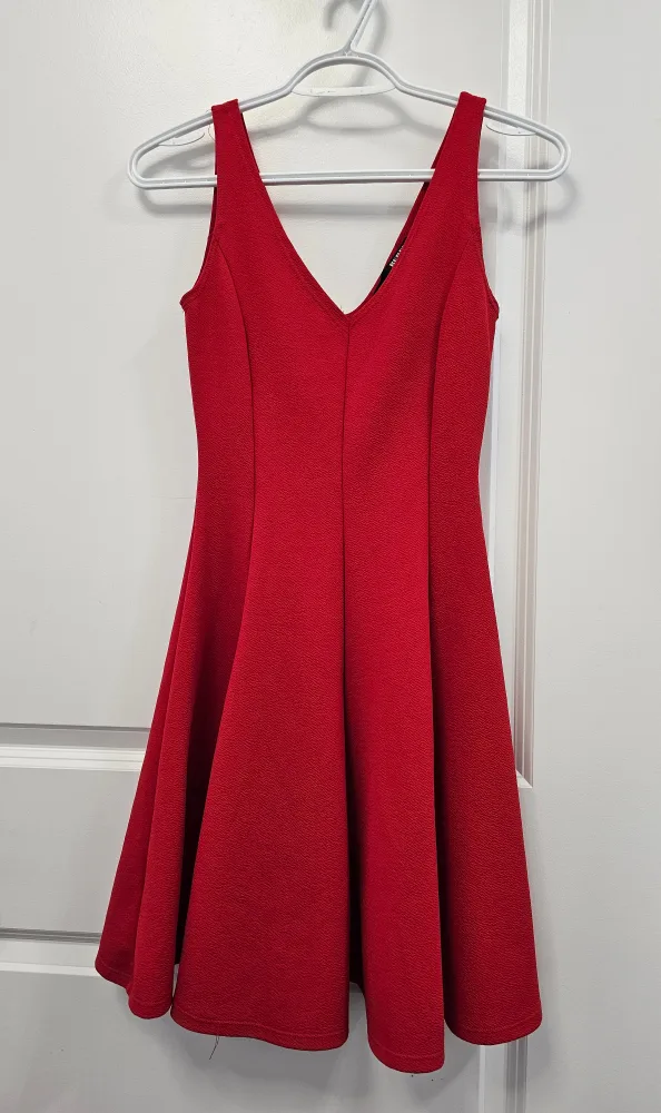 Red Fit & Flare Dress - Size XS thumbnail