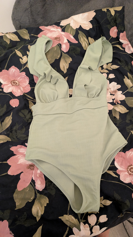 Green One-Piece Swimsuit