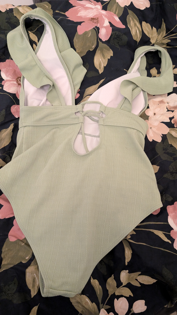 Green One-Piece Swimsuit - photo 2