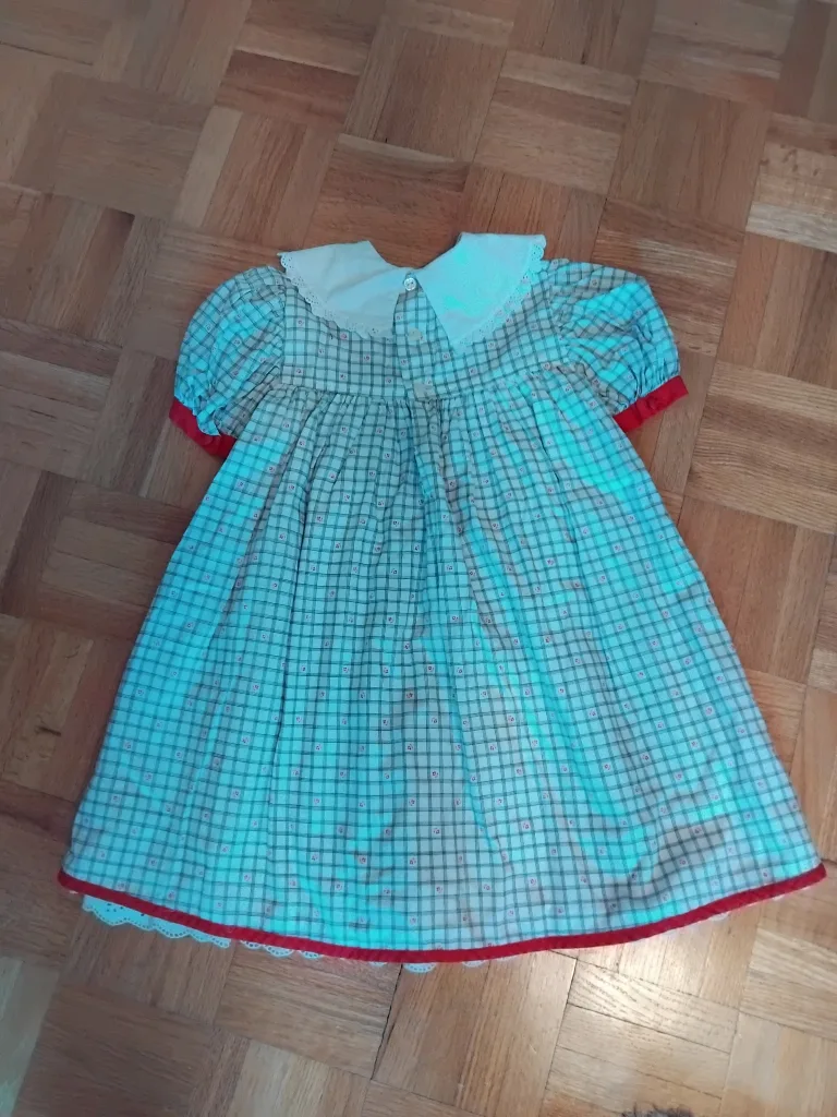 Girl's Dress - Plaid, Made in Italy image indicator(2)