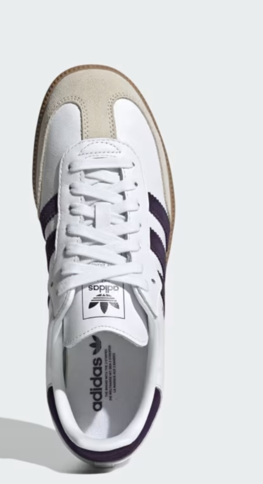 Adidas Samba OG Shoes - White/Purple - photo 3