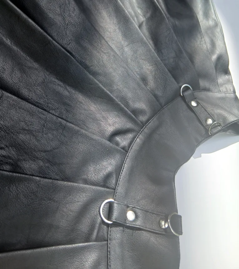 Forever 21 Black Faux Leather Mini Skirt - Size S image indicator(3)