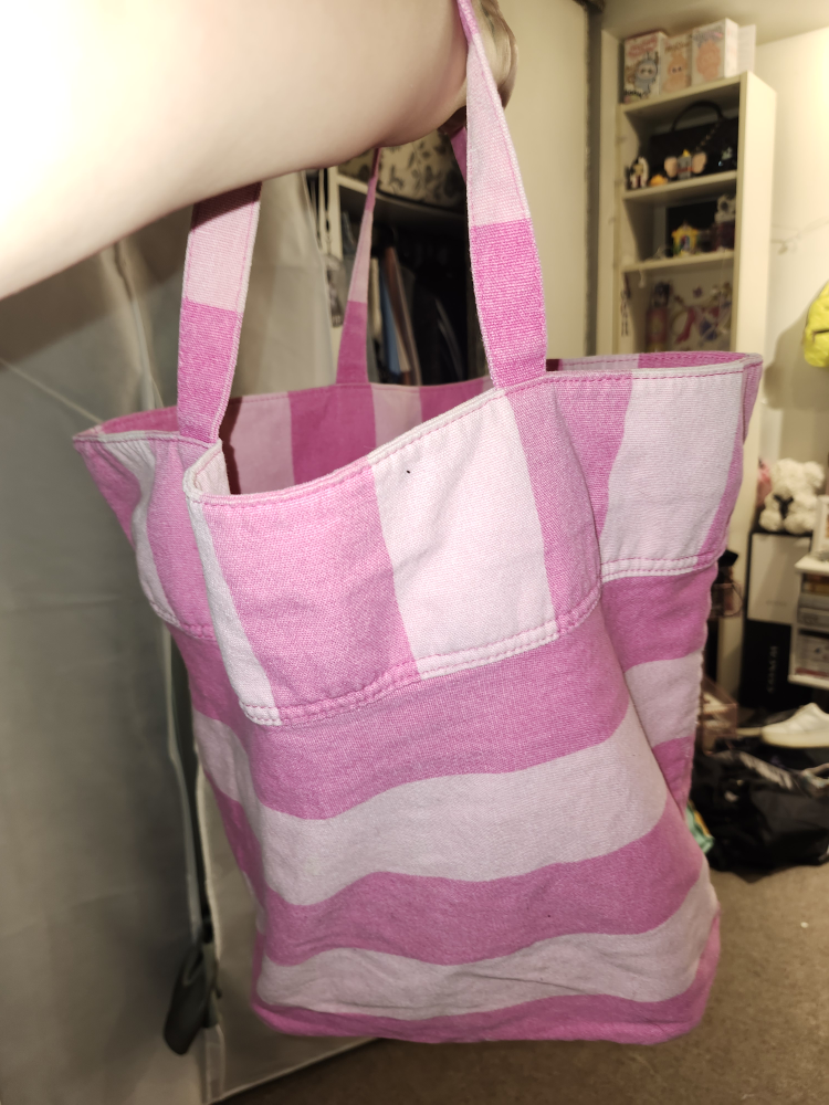 Victoria's Secret Pink Striped Tote Bag - photo 2