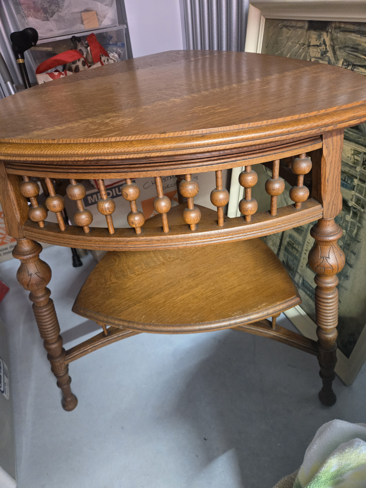 Vintage Wooden Side Table - photo 2
