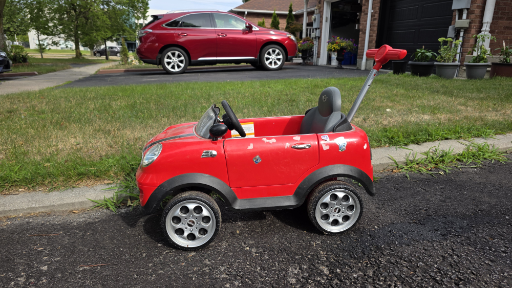 Red Mini Cooper Ride-On Car